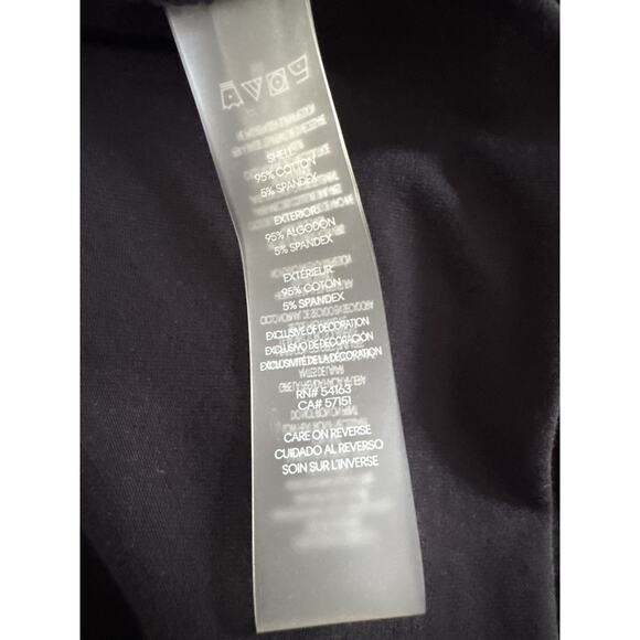 Calvin Klein Little Black Dress Embellished Logo Gold Short Sleeve Women's XL - Picture 4 of 7